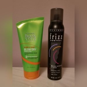Garnier Fructis Sleek & Style Straightening Balm & Clairol Frizz Control